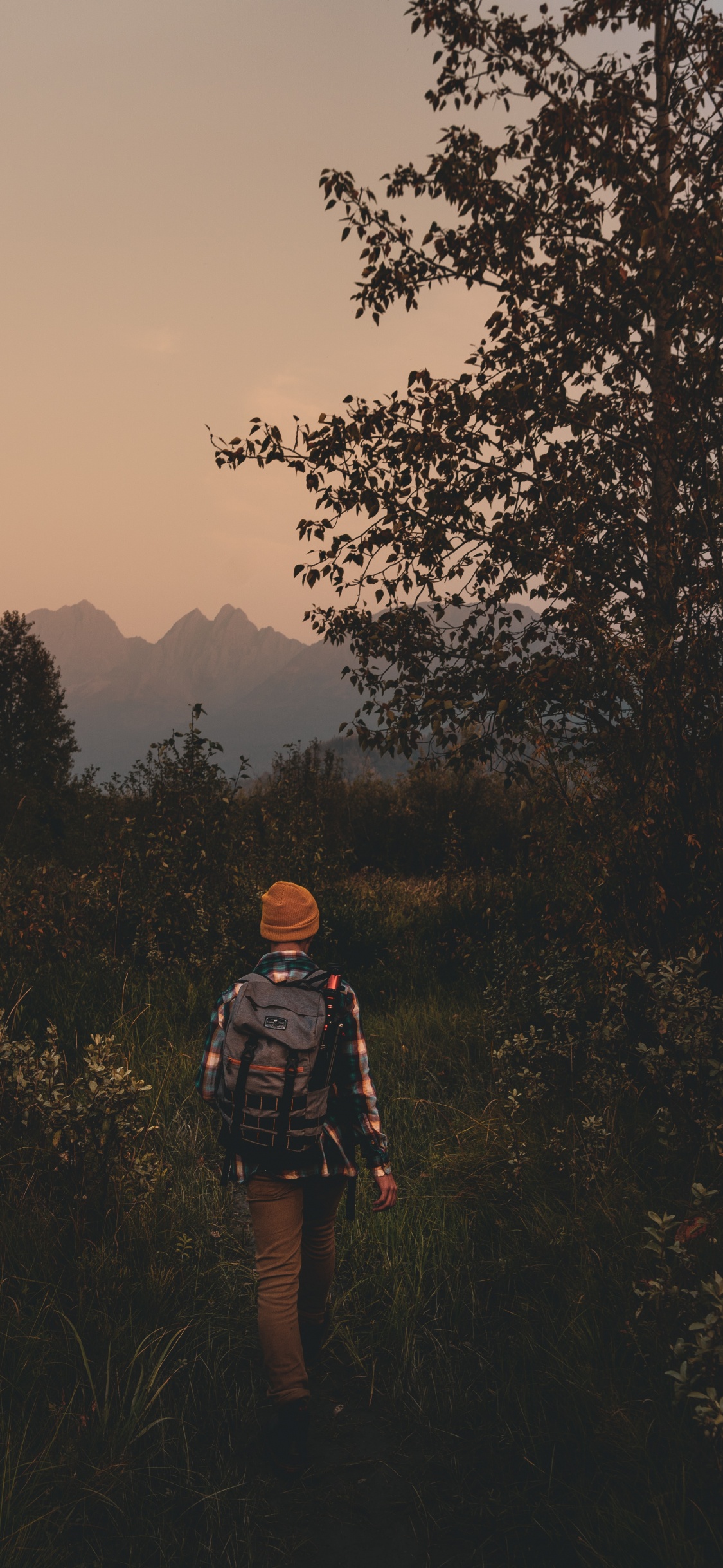 Man in Brown Hat Standing on Green Grass Field During Daytime. Wallpaper in 1125x2436 Resolution