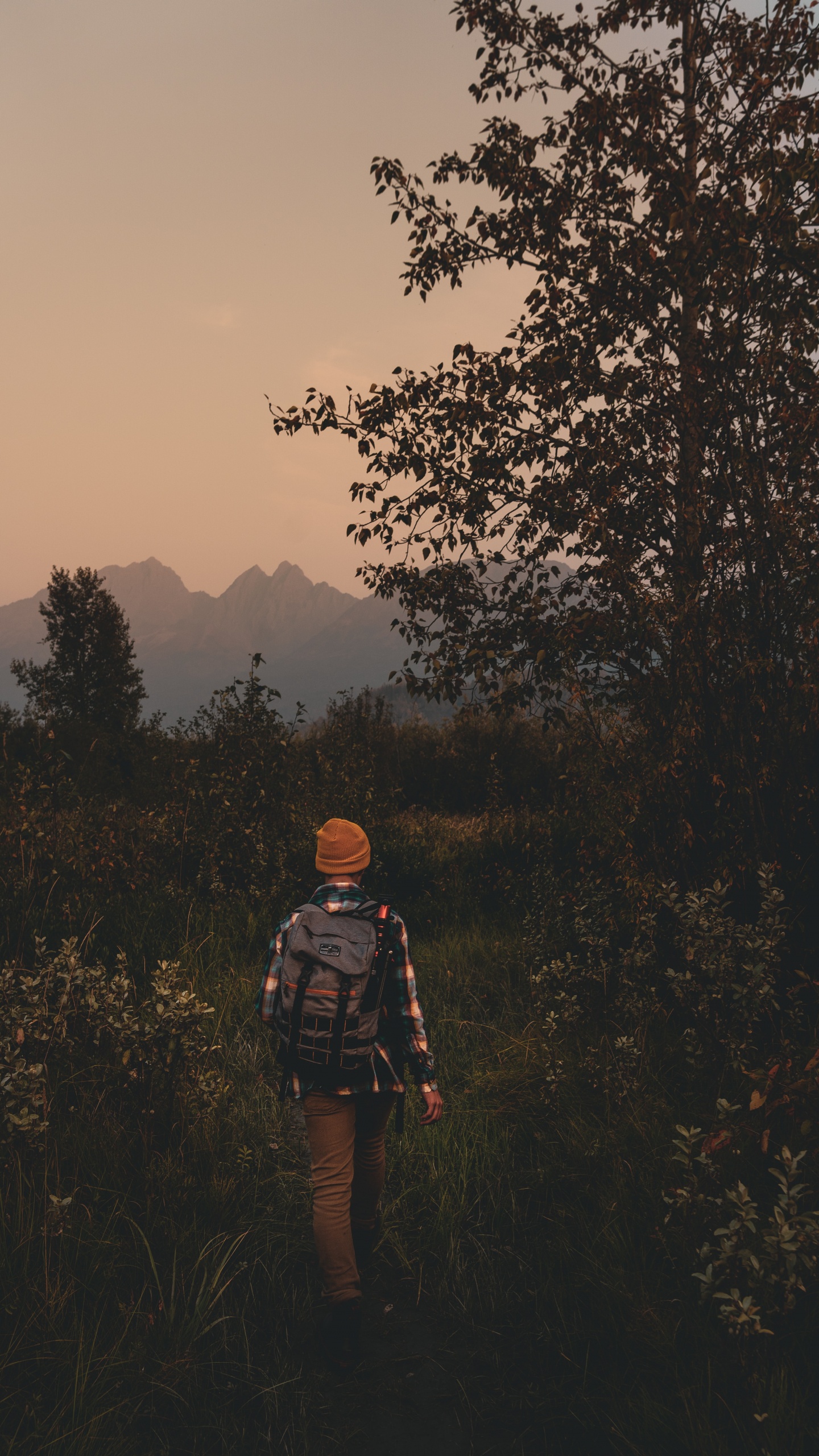 Man in Brown Hat Standing on Green Grass Field During Daytime. Wallpaper in 1440x2560 Resolution