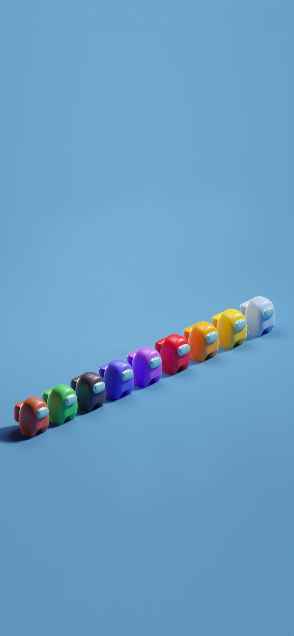 Among Us, Entre Nosotros Colores de Personajes, Azure, Aqua, Plastico. Wallpaper in 1242x2688 Resolution