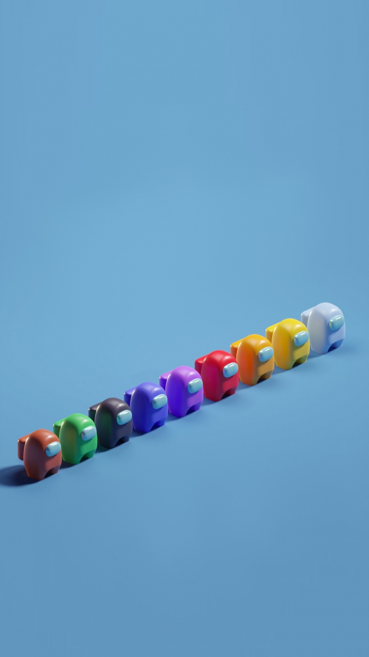 Among Us, Unter Uns Charakterfarben, Charakter, Farbigkeit, Azure. Wallpaper in 720x1280 Resolution