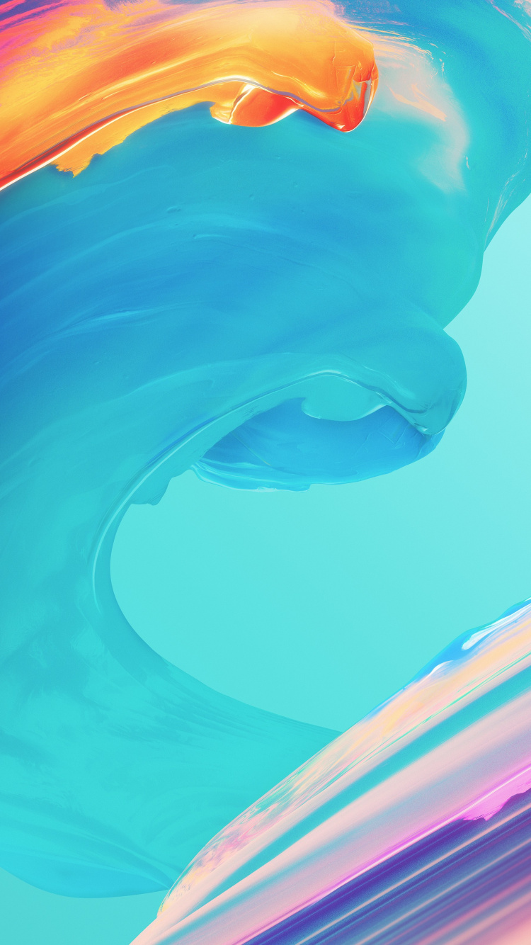 OnePlus 6T, Smartphone, Android, OxygenOS, Wasser. Wallpaper in 750x1334 Resolution