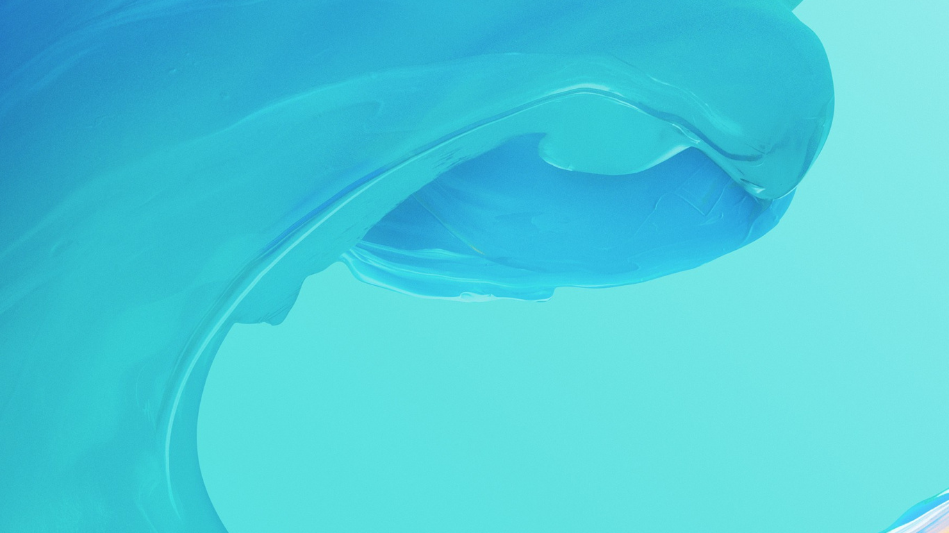 OnePlus 6T, 智能手机, 安卓, 液体, Azure 壁纸 1366x768 允许