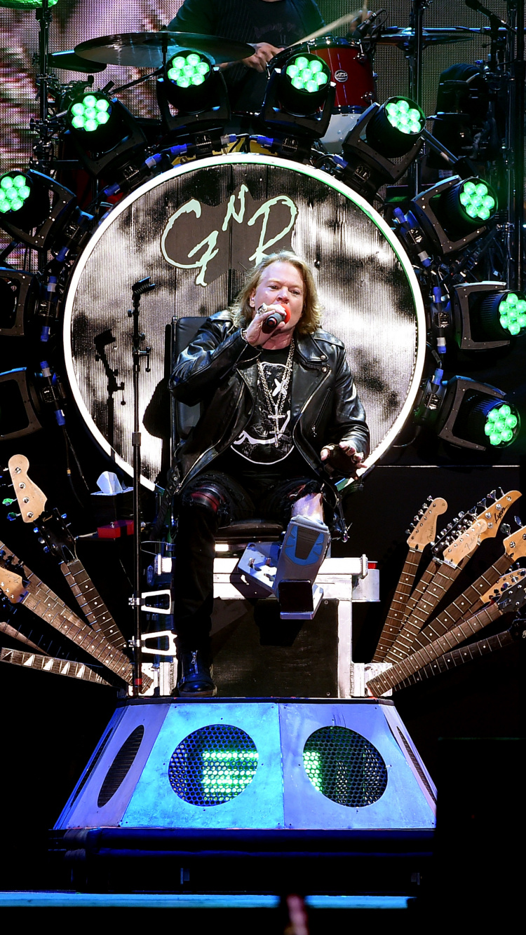 Guns N Roses, Performance, Arts de la Scène, la Musique de L'artiste, Divertissement. Wallpaper in 750x1334 Resolution