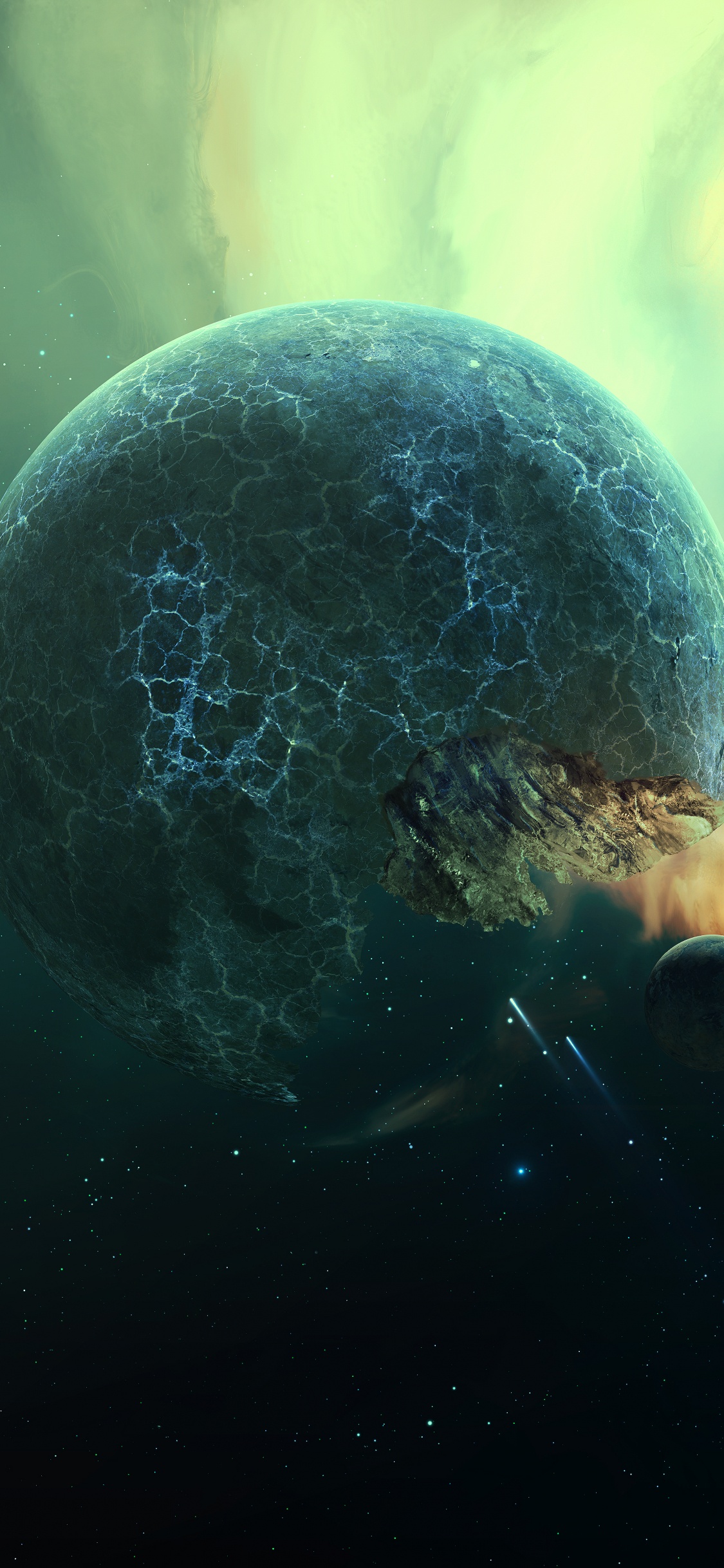 这个星球, 宇宙, 外层空间, 气氛, 水母 壁纸 1125x2436 允许