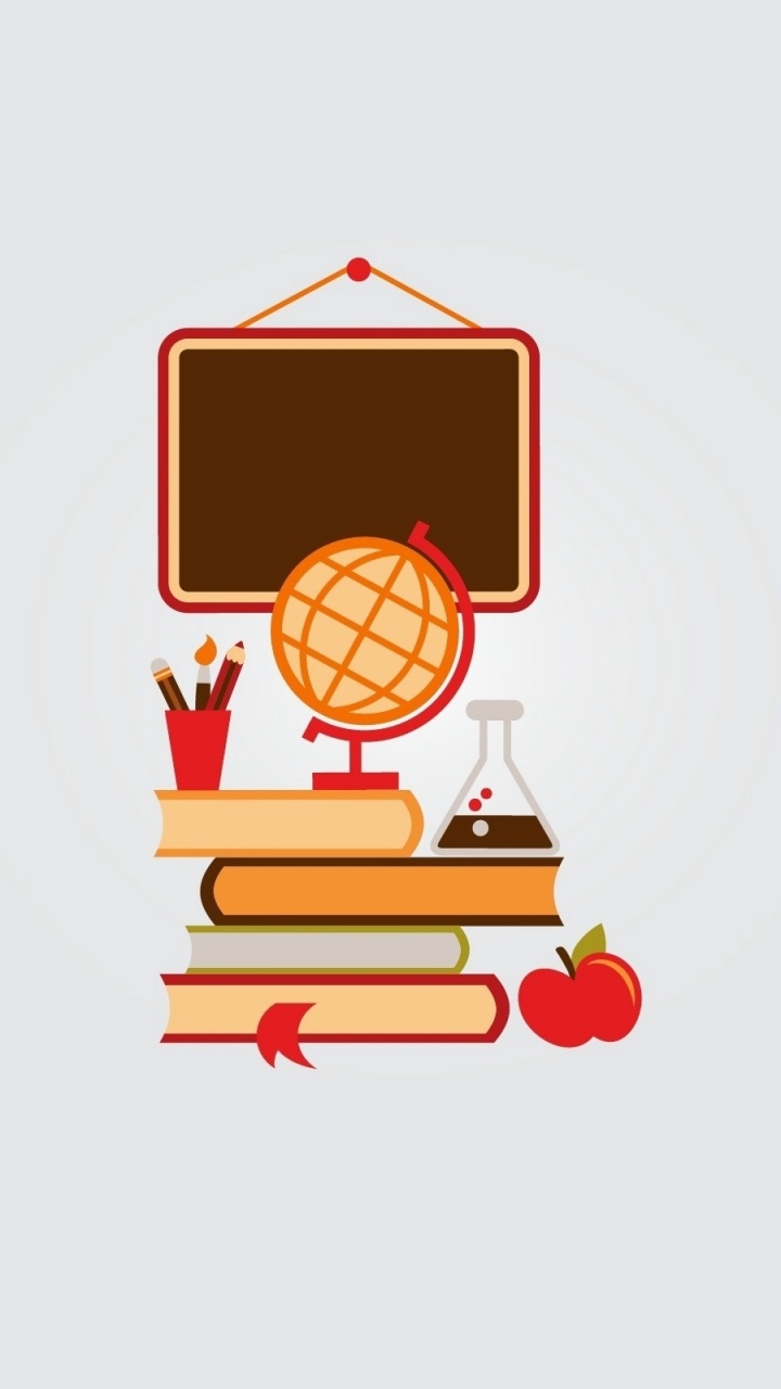Schule, Bildung, Illustration, Firmenzeichen, Grafik-design. Wallpaper in 720x1280 Resolution