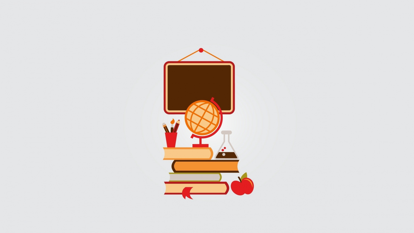 School, Education, Illustration, Logo, Graphic Design. Wallpaper in 1366x768 Resolution