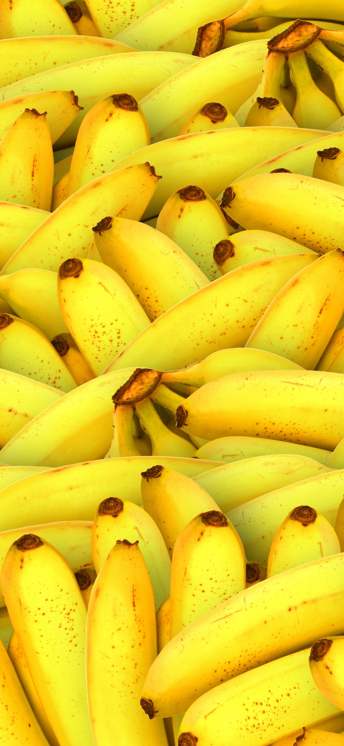 Fruta de Plátano Amarillo Sobre Mesa de Madera Marrón. Wallpaper in 1125x2436 Resolution