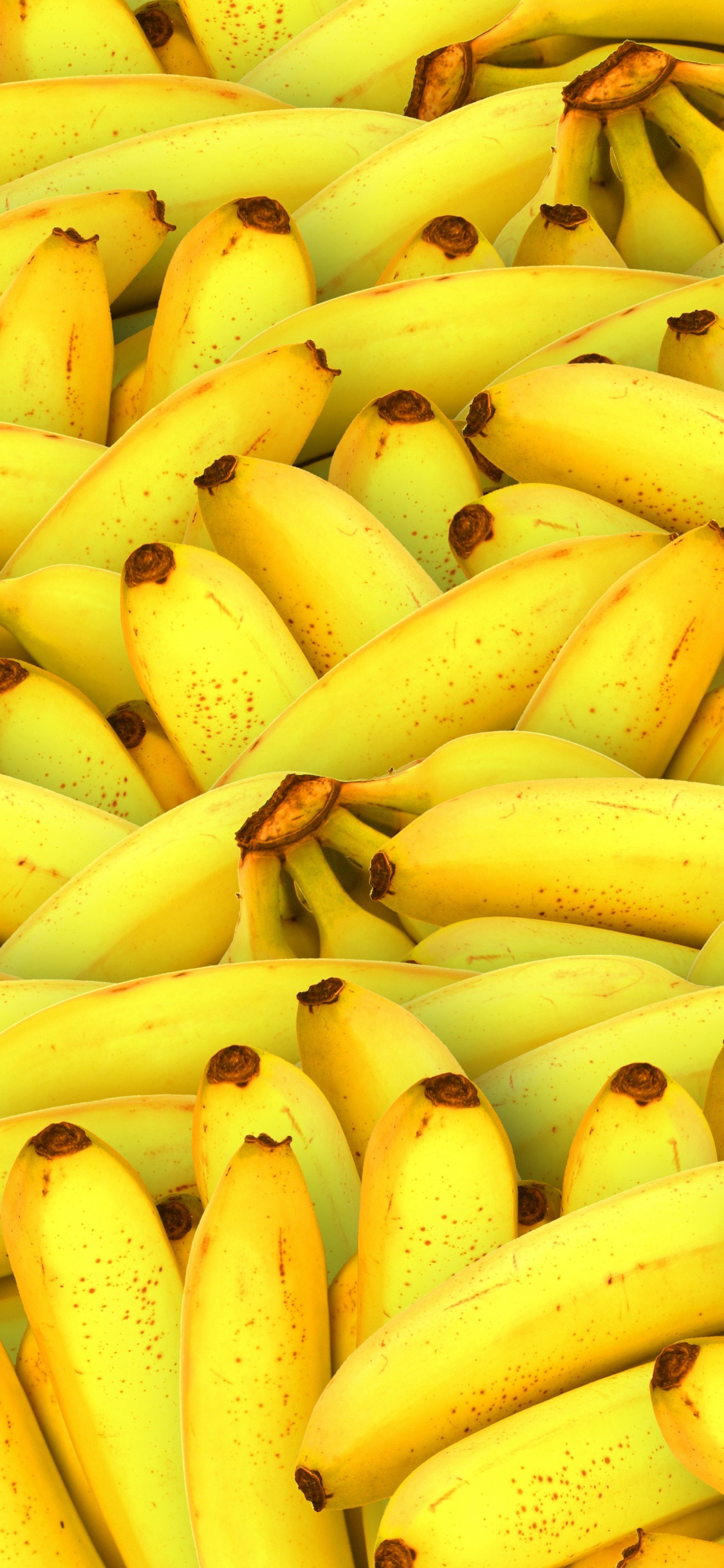 Yellow Banana Fruit on Brown Wooden Table. Wallpaper in 1125x2436 Resolution