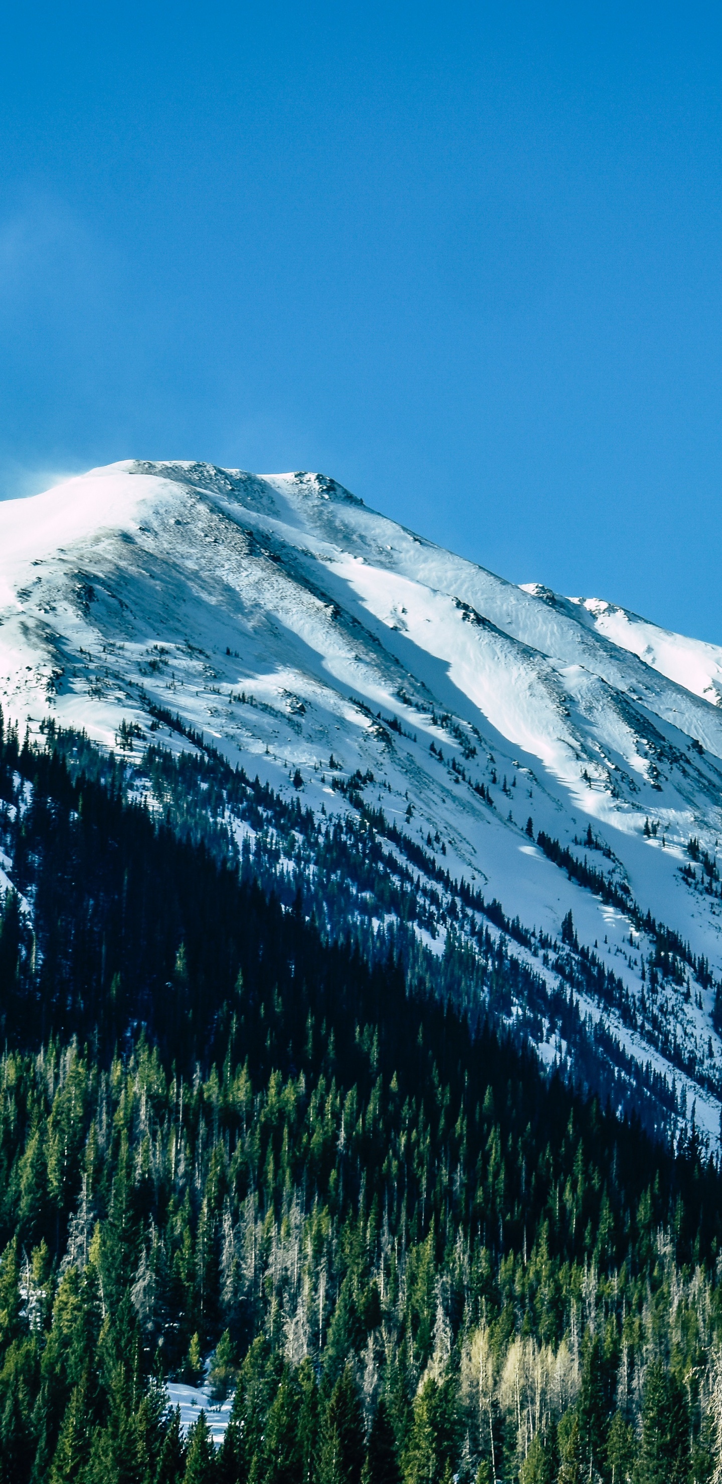 Gamme de Montagne, Les Reliefs Montagneux, Nature, Paysage Naturel, Neige. Wallpaper in 1440x2960 Resolution