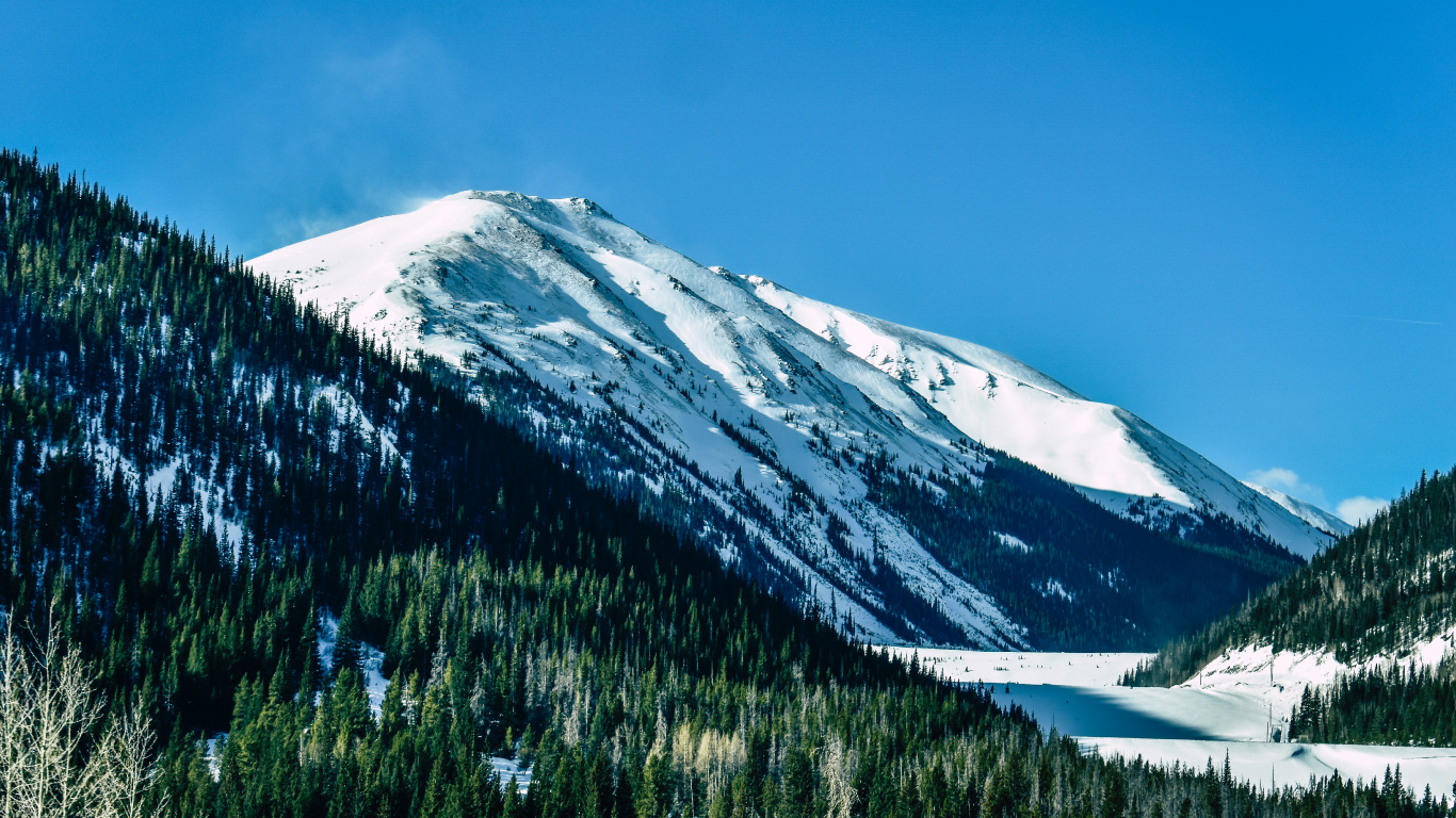 Mountain Range, Mountain, Mountainous Landforms, Nature, Wilderness. Wallpaper in 1366x768 Resolution