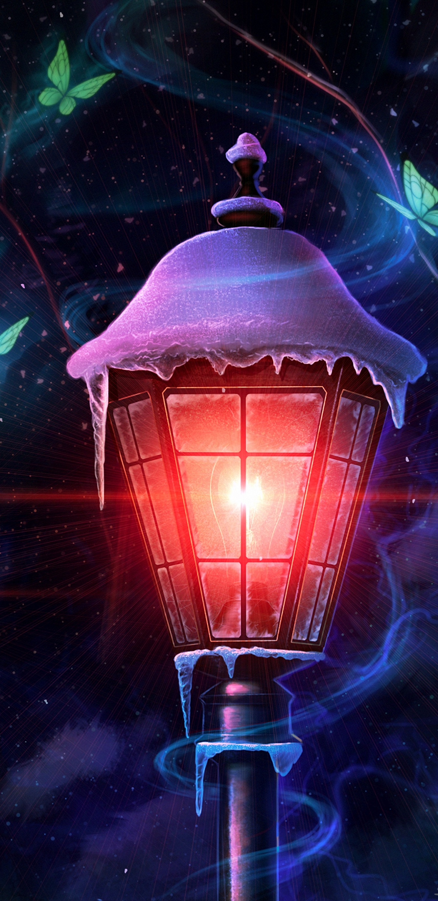 光, 灯光, 路灯, 灯, 夜灯 壁纸 1440x2960 允许