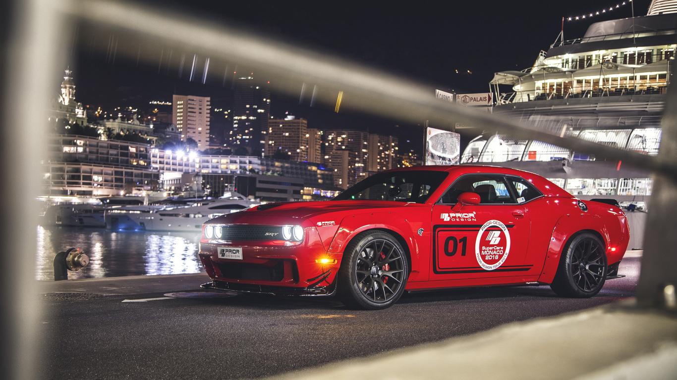 Roter Porsche 911 Unterwegs in Der Nacht. Wallpaper in 1366x768 Resolution