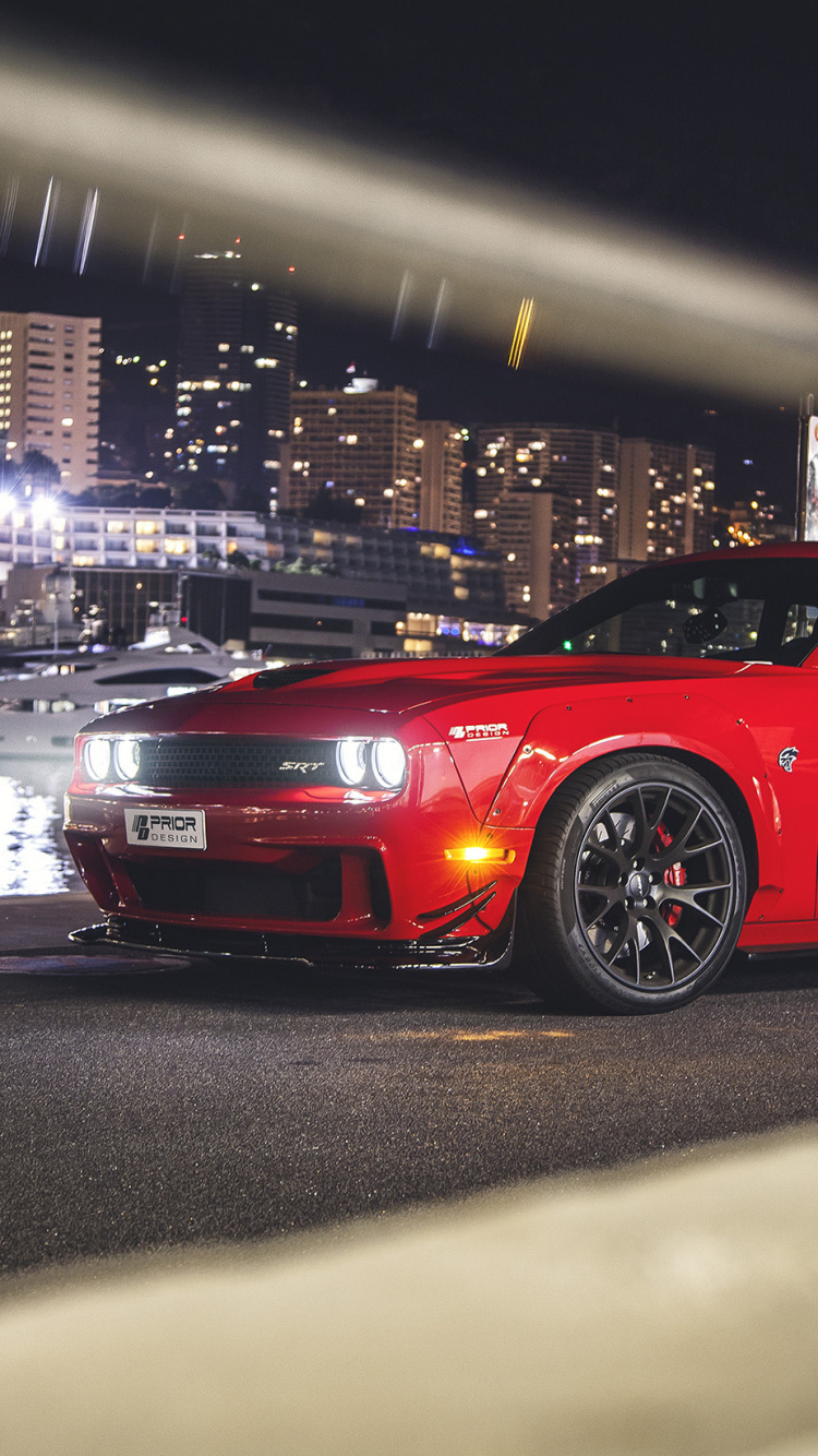 Red Porsche 911 on Road During Night Time. Wallpaper in 750x1334 Resolution