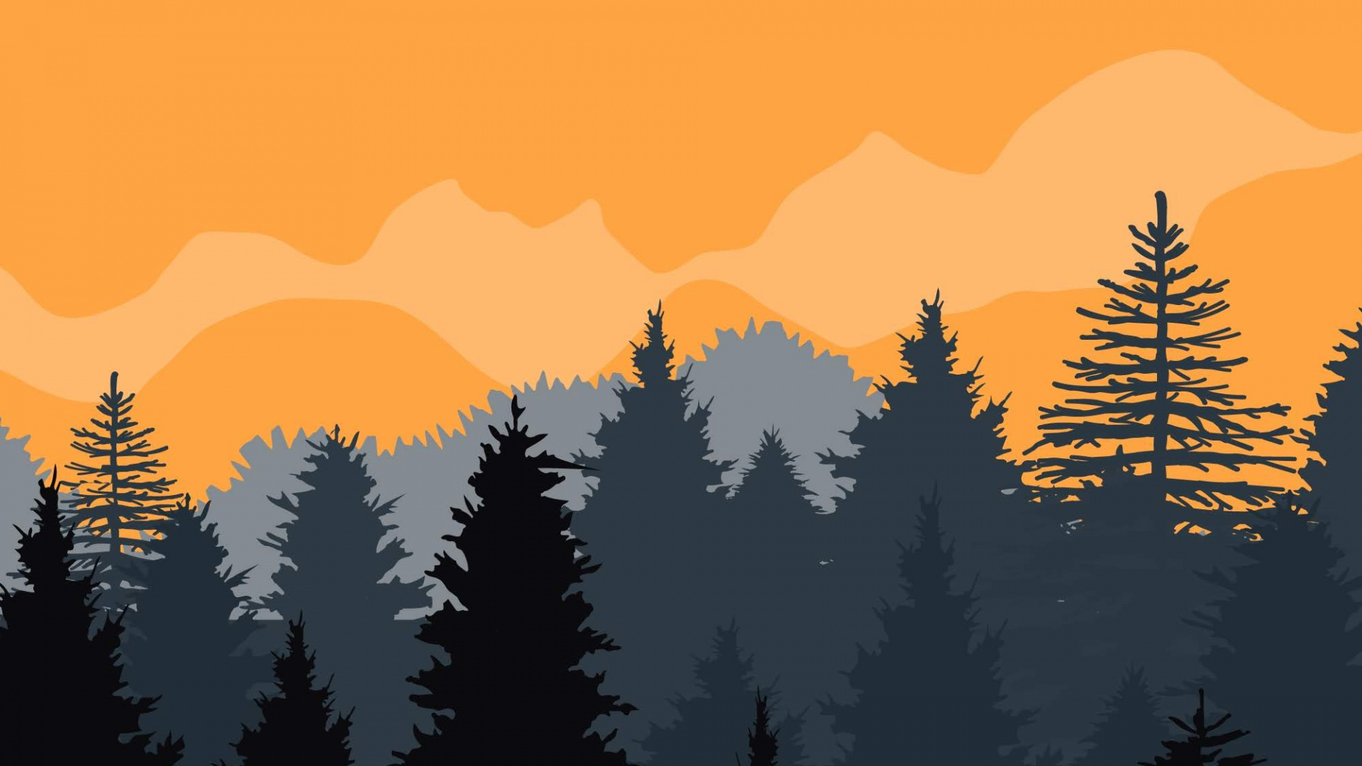 Nature Cartoon, Nature, Cartoon, Drawing, Idea. Wallpaper in 1920x1080 Resolution