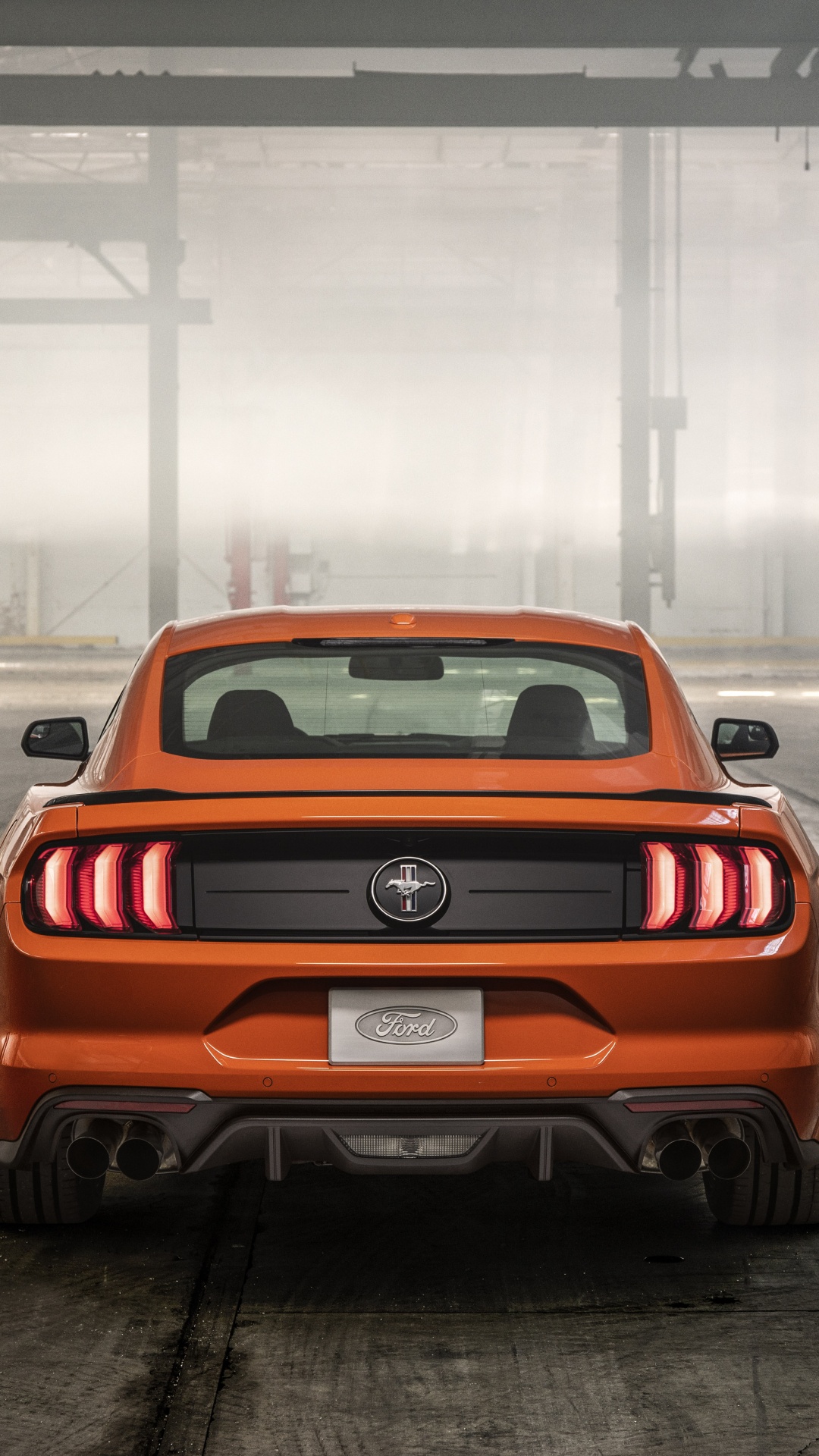 Red Chevrolet Camaro in a Parking Lot. Wallpaper in 1080x1920 Resolution