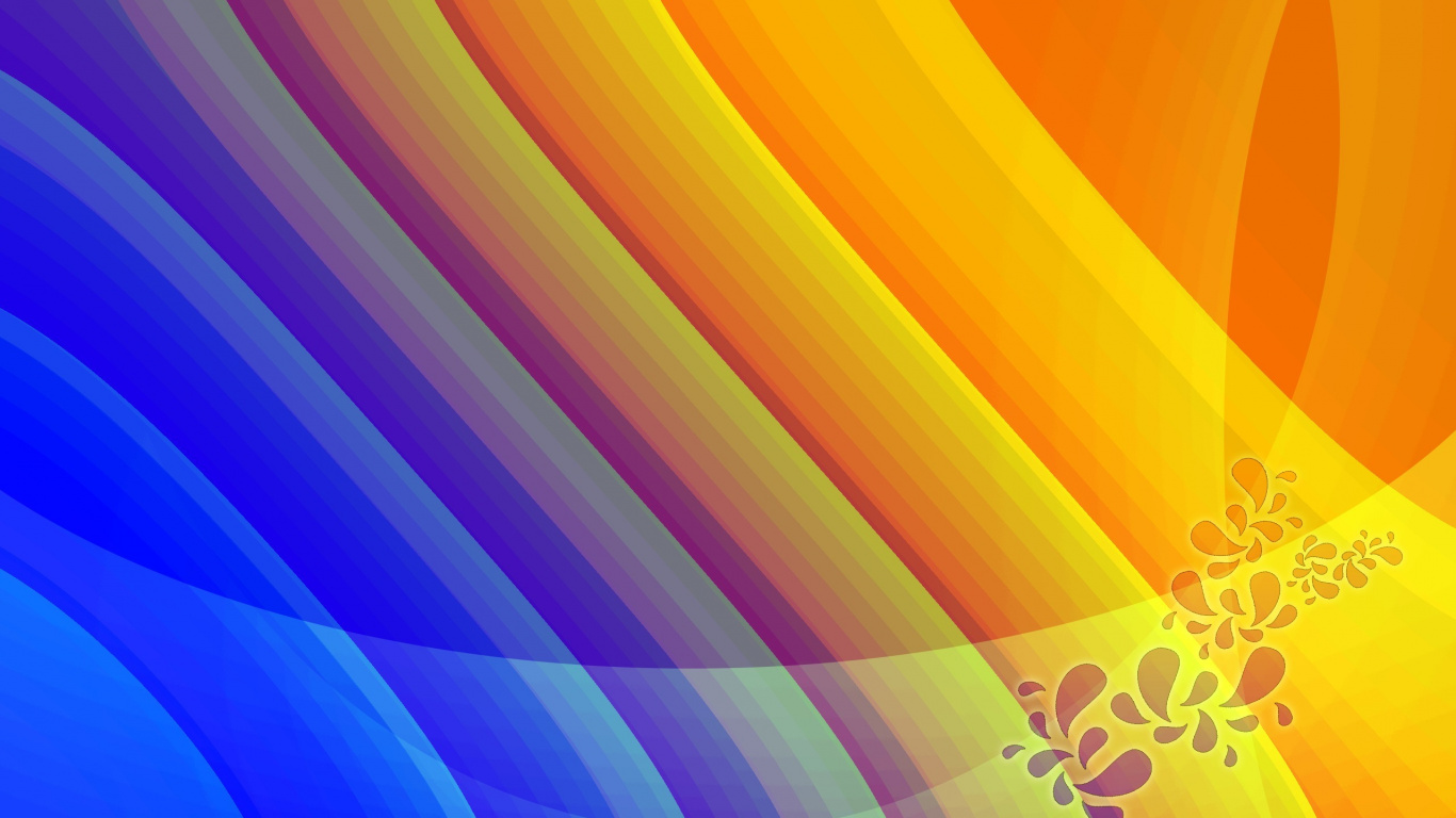 Red Blue and Yellow Abstract Painting. Wallpaper in 1366x768 Resolution
