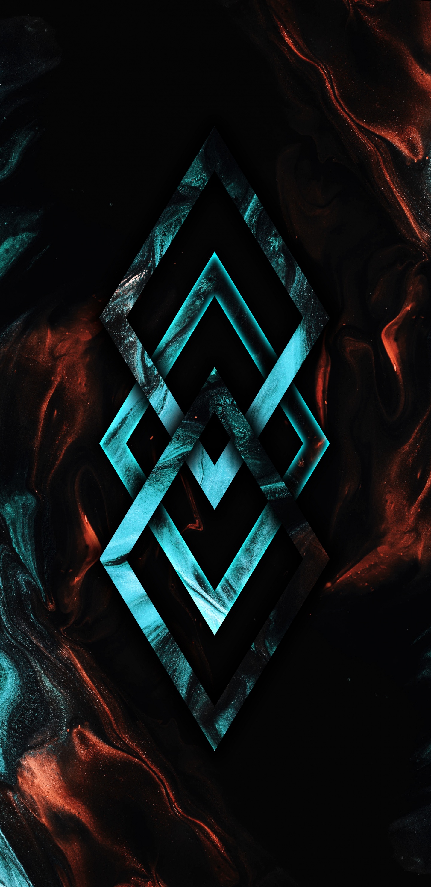 Obscurité, Azure, Aqua, Gaz, Art. Wallpaper in 1440x2960 Resolution