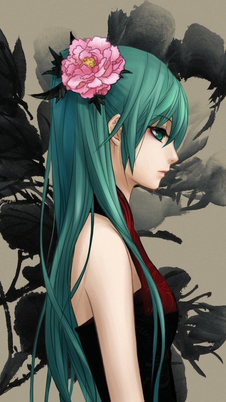 初音未来, 艺术创作, 首歌, 服装, 女孩 壁纸 720x1280 允许