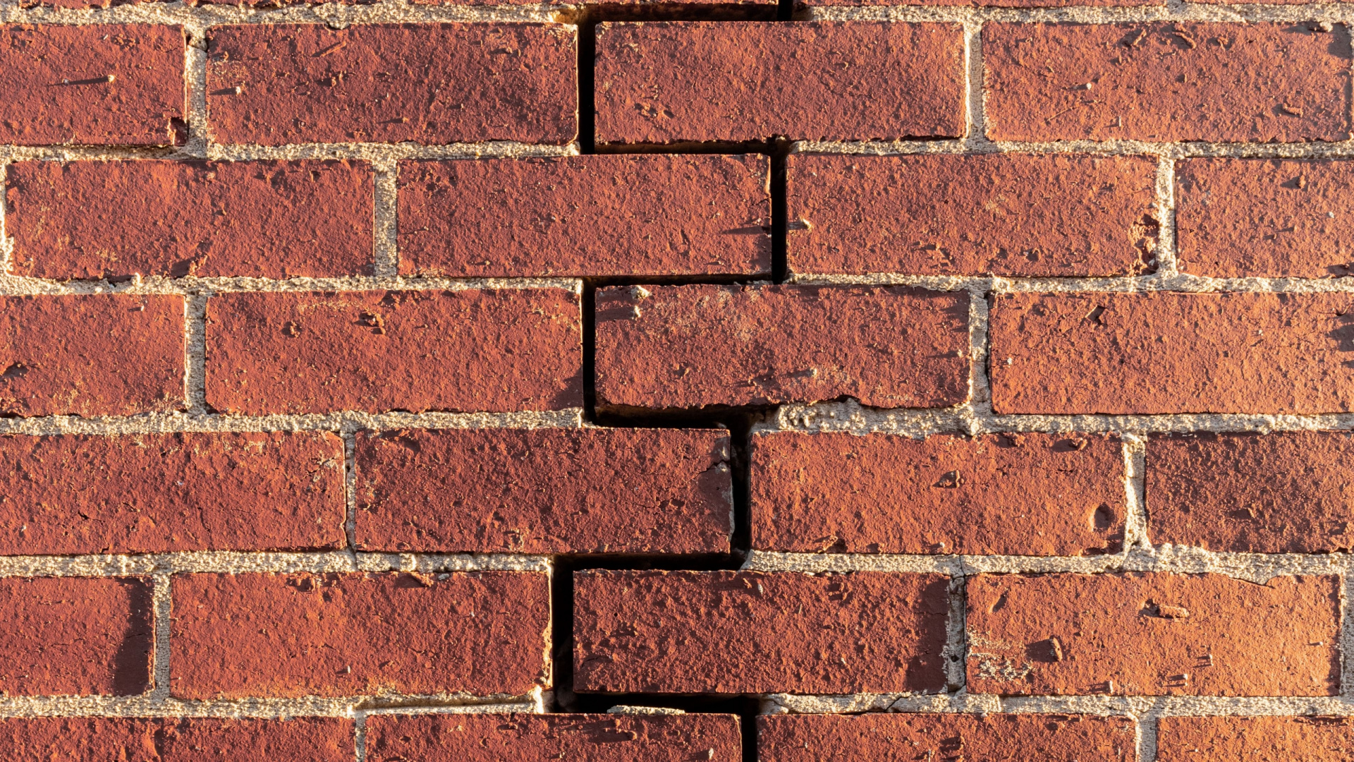 Brick, Wall, Brickwork, Brown, Rectangle. Wallpaper in 1920x1080 Resolution