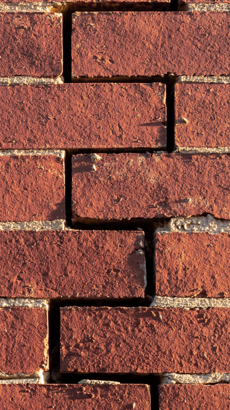 砖, 砌砖, 棕色, 矩形, 料酒店 壁纸 750x1334 允许