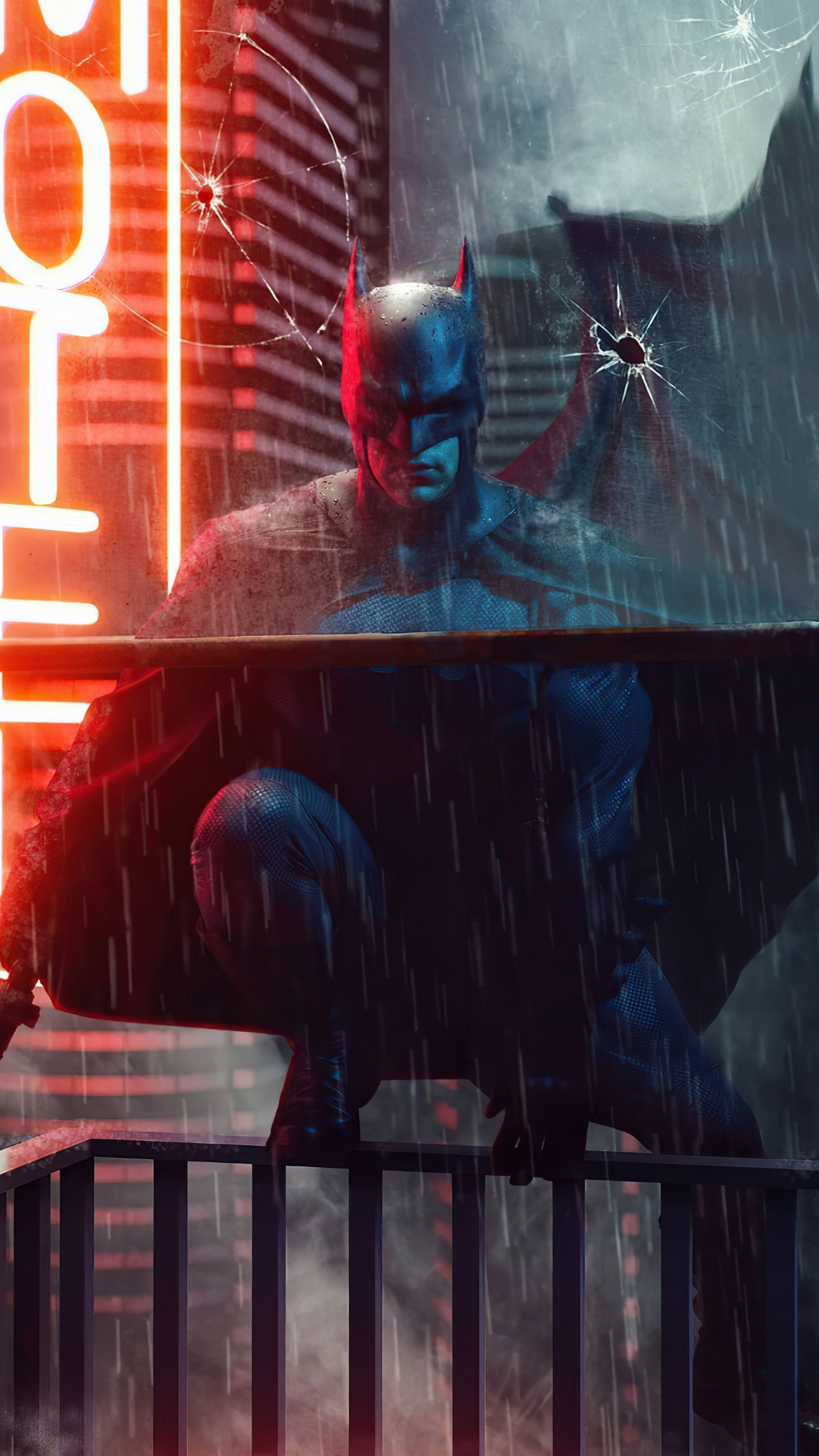 艺术, 光, 红色的, 栅栏, 动作片 壁纸 1440x2560 允许