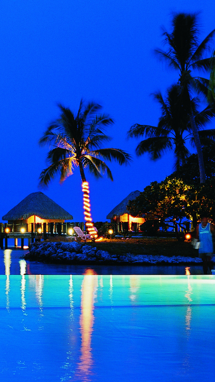 大海, 热带地区, 度假村, 反射, 度假胜地 壁纸 750x1334 允许