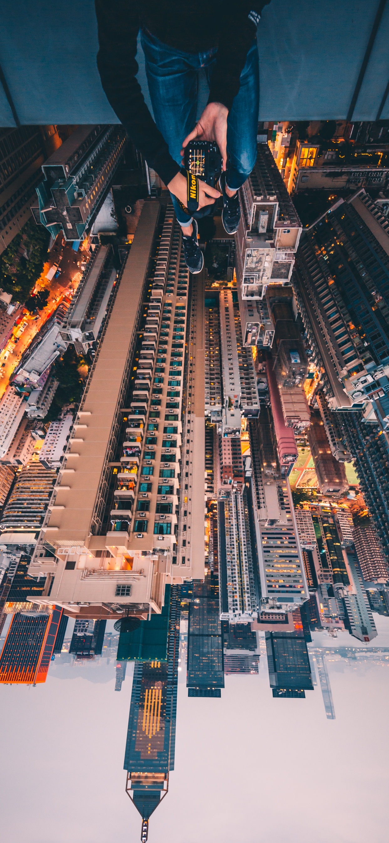 Aerial View of City Buildings During Daytime. Wallpaper in 1242x2688 Resolution