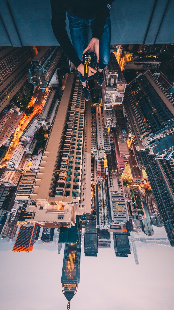 Aerial View of City Buildings During Daytime. Wallpaper in 720x1280 Resolution