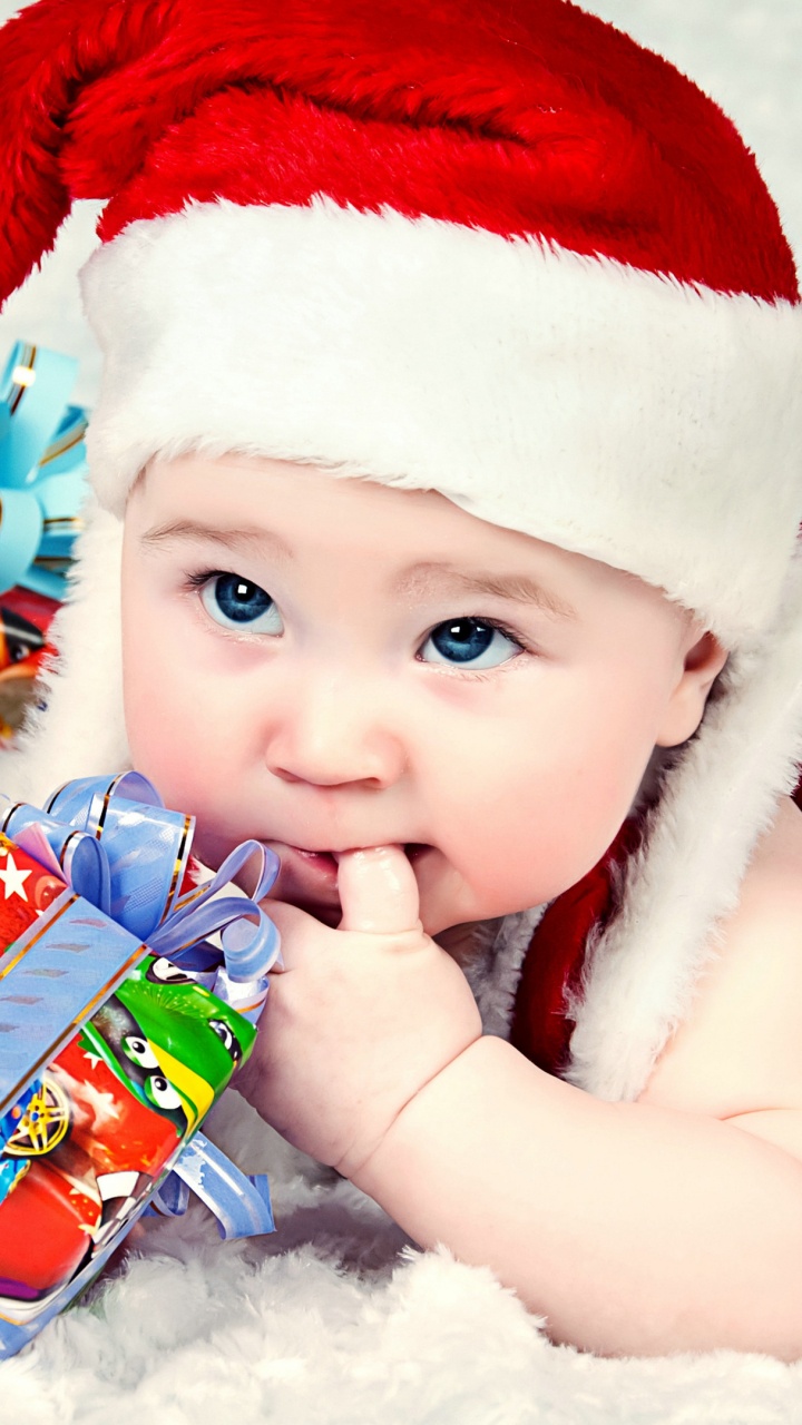 Santa Claus, Bebé, El Día De Navidad, Navidad, Niño. Wallpaper in 720x1280 Resolution