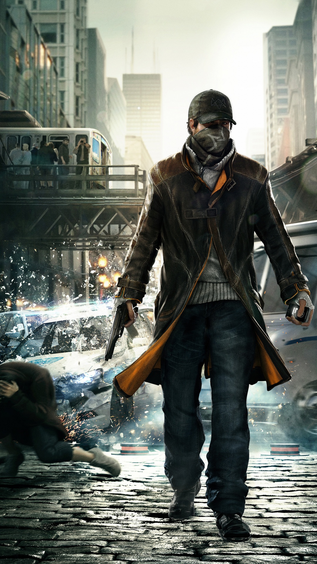 Watch Dogs, Ubisoft, Instantané, L'homme, Rue. Wallpaper in 1080x1920 Resolution