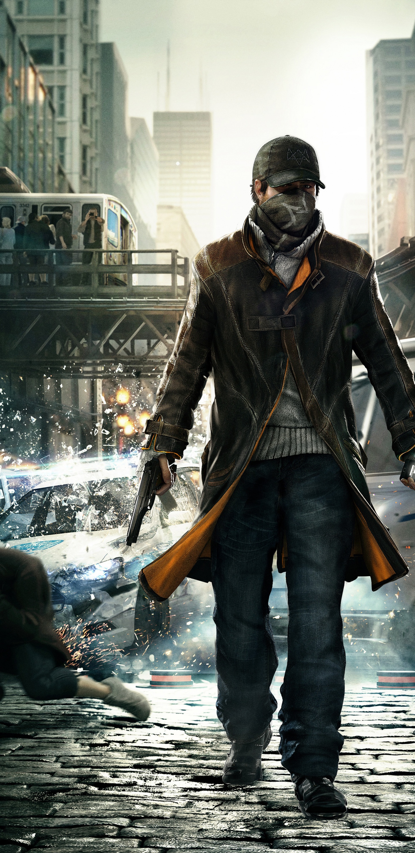 Watch Dogs, Ubisoft, Instantané, L'homme, Rue. Wallpaper in 1440x2960 Resolution