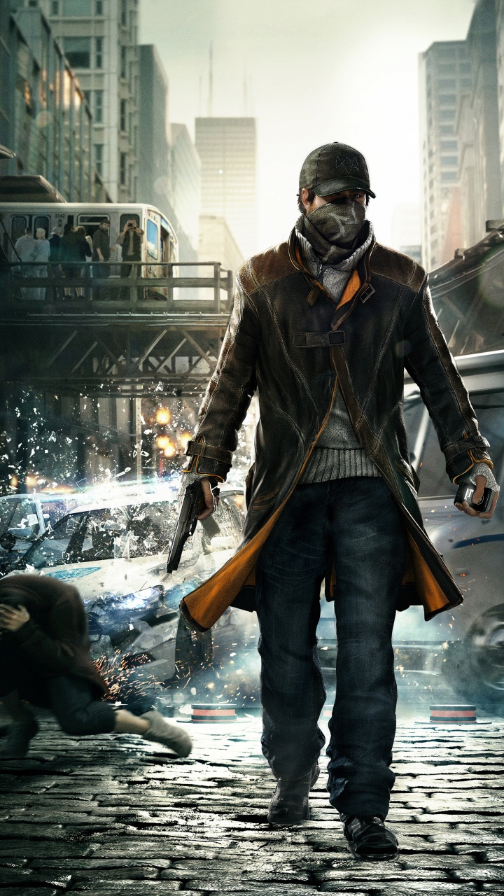 Watch Dogs, Ubisoft, Instantané, L'homme, Rue. Wallpaper in 720x1280 Resolution