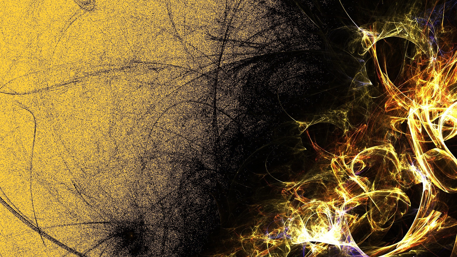 Pintura Abstracta Negra y Marrón. Wallpaper in 1920x1080 Resolution