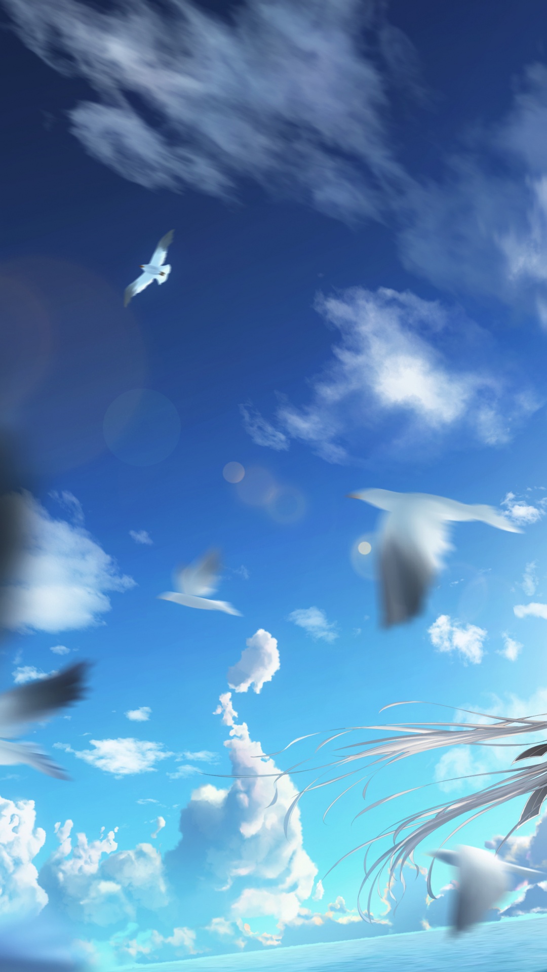 Azur Lane, Anime, Cloud, Atmosphäre, Azure. Wallpaper in 1080x1920 Resolution