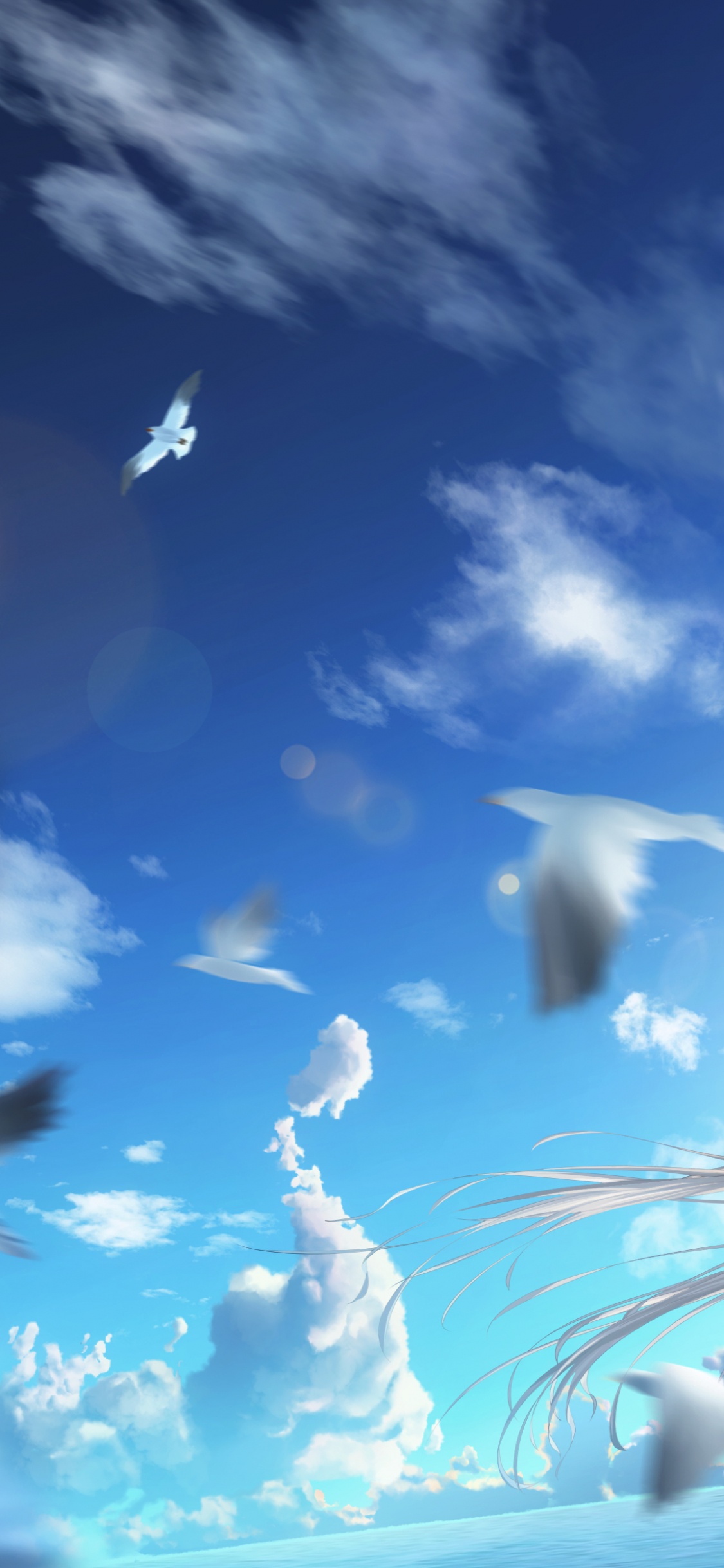 Azur Lane, Anime, Cloud, Atmosphäre, Azure. Wallpaper in 1125x2436 Resolution