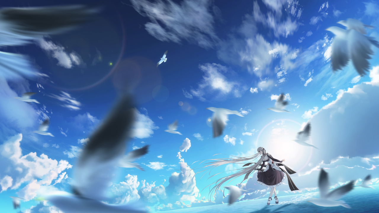 Azur Lane, Anime, Cloud, Atmosphere, Azure. Wallpaper in 1280x720 Resolution