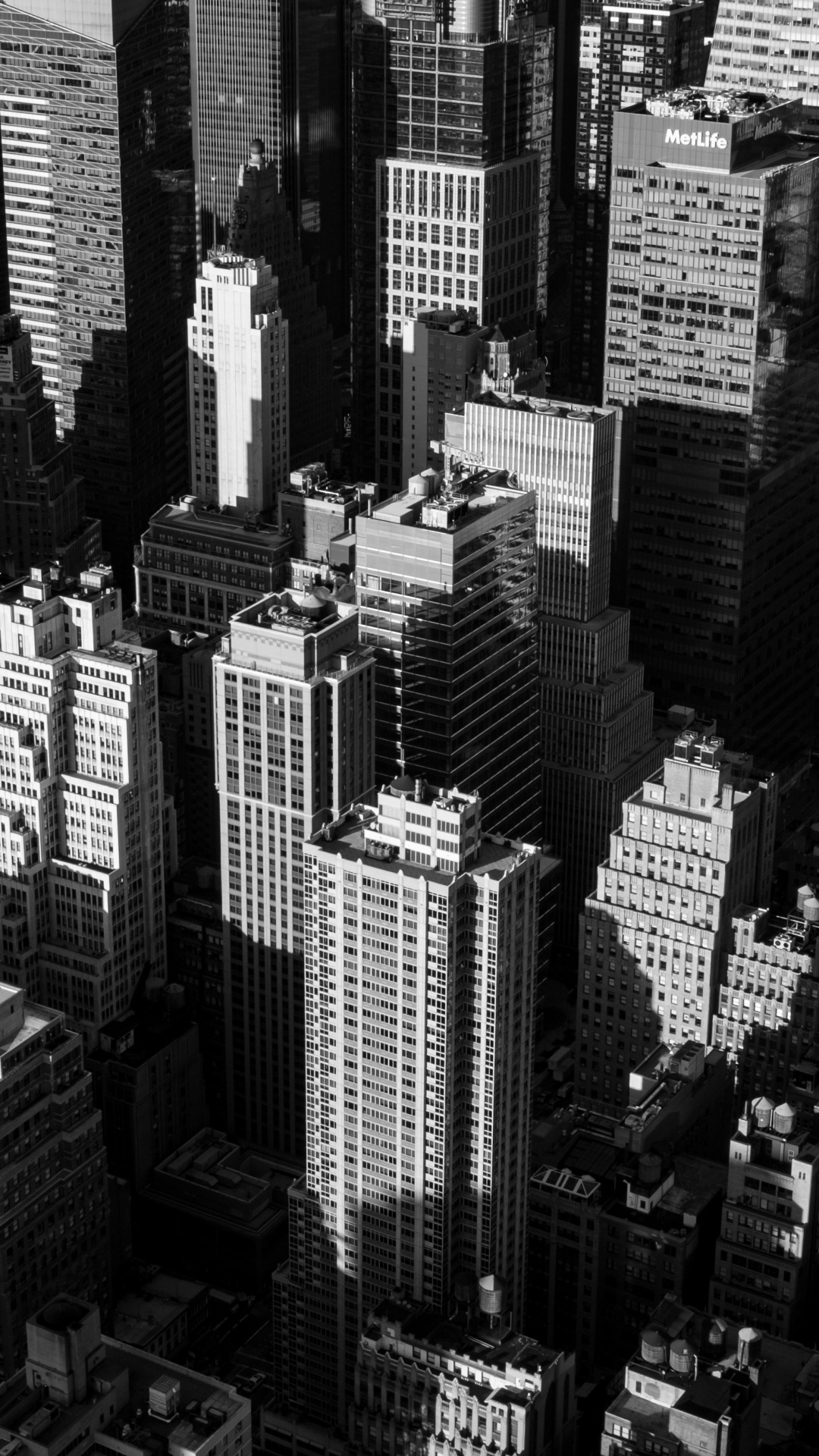 Grayscale Photo of City Buildings. Wallpaper in 1080x1920 Resolution