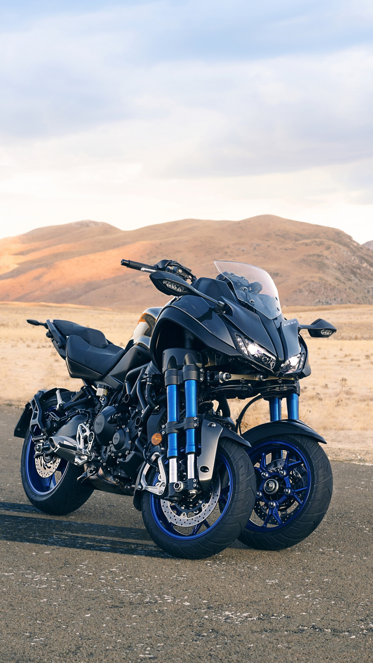 Black Motorcycle on Road During Daytime. Wallpaper in 750x1334 Resolution