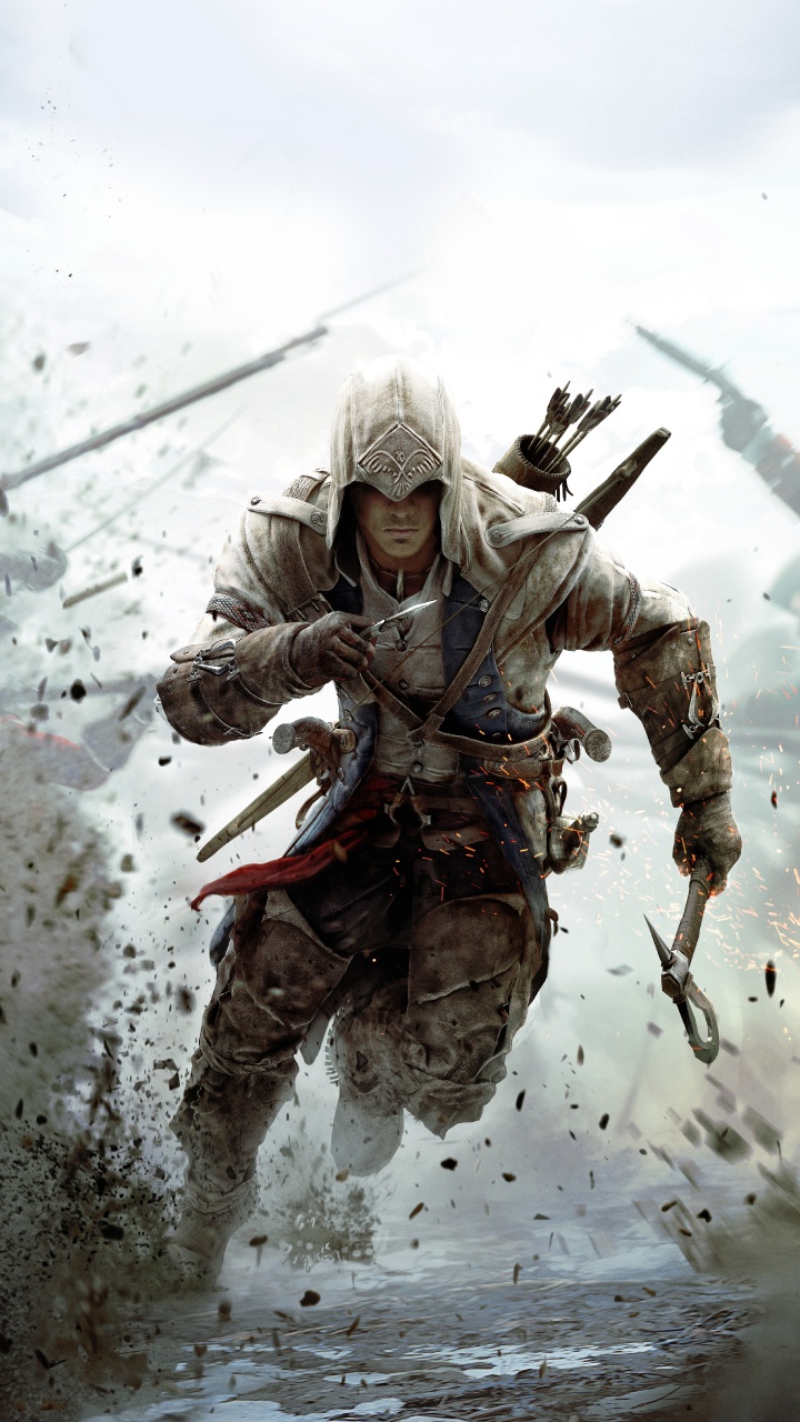 Assassins Creed 3, Assassins Creed III, Assassins Creed II, Ubisoft, Ilustración. Wallpaper in 720x1280 Resolution