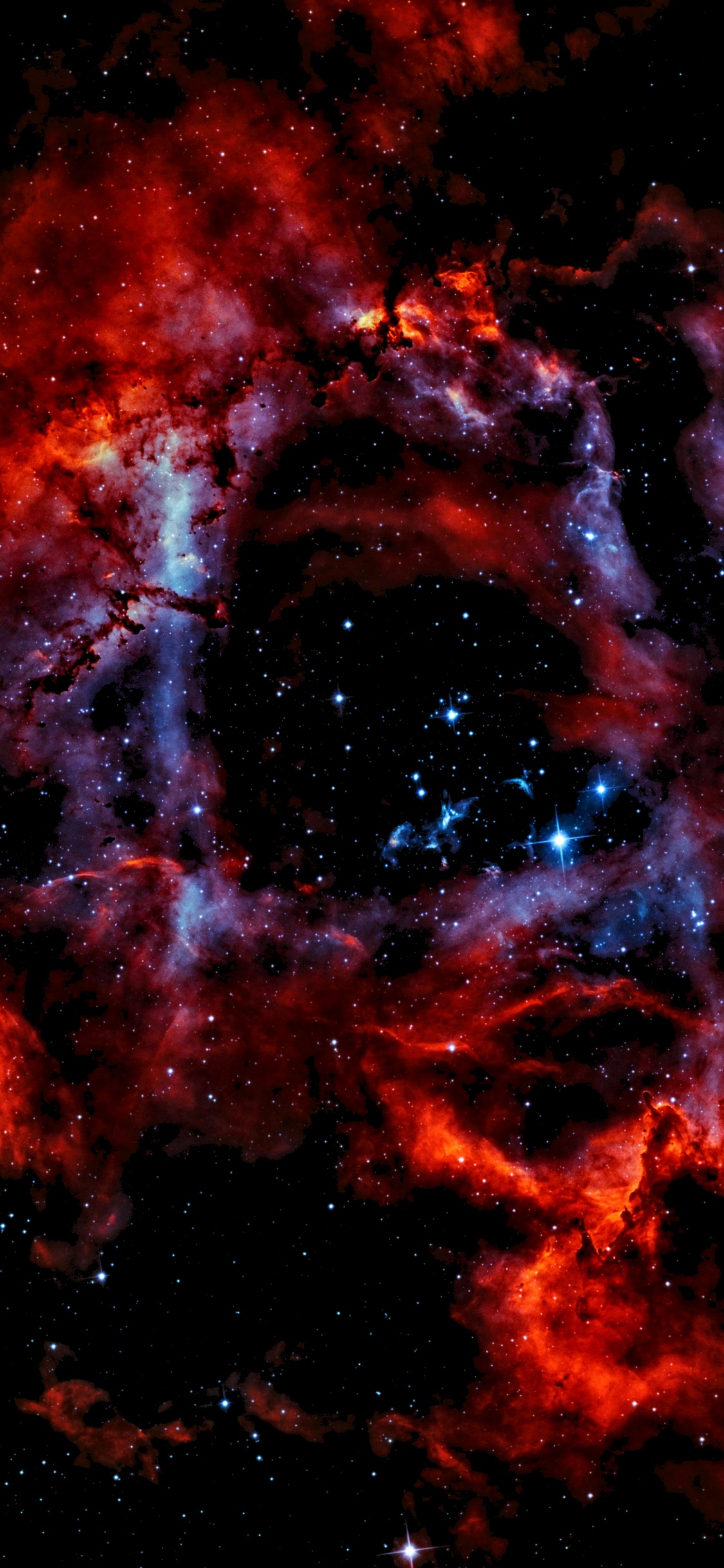 Nebula, Emission Nebula, Star, Astrophotography, Astronomy. Wallpaper in 1125x2436 Resolution