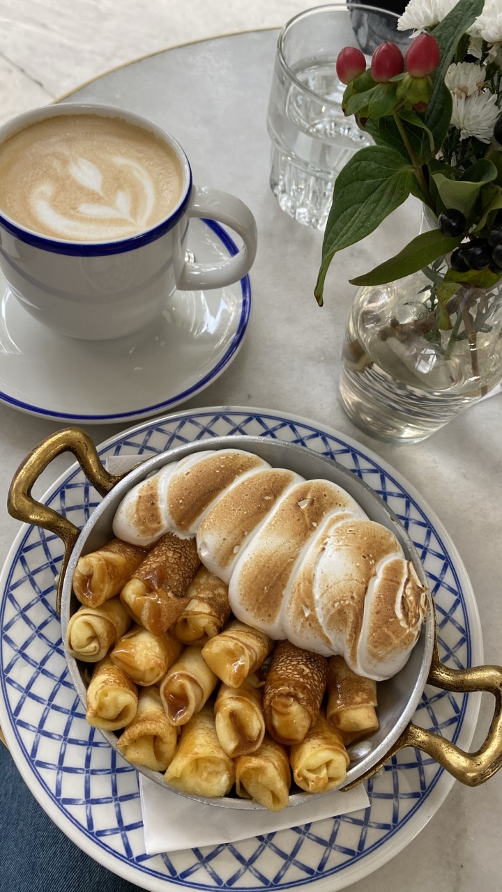 Desayuno, Taza de Café, Bandejas de Servir, Cristalería, Finger Food. Wallpaper in 720x1280 Resolution