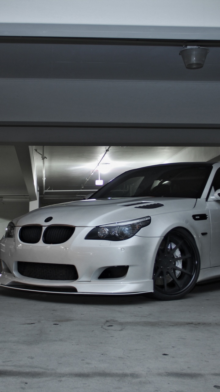 White Bmw m 3 Coupe Parked in Garage. Wallpaper in 720x1280 Resolution
