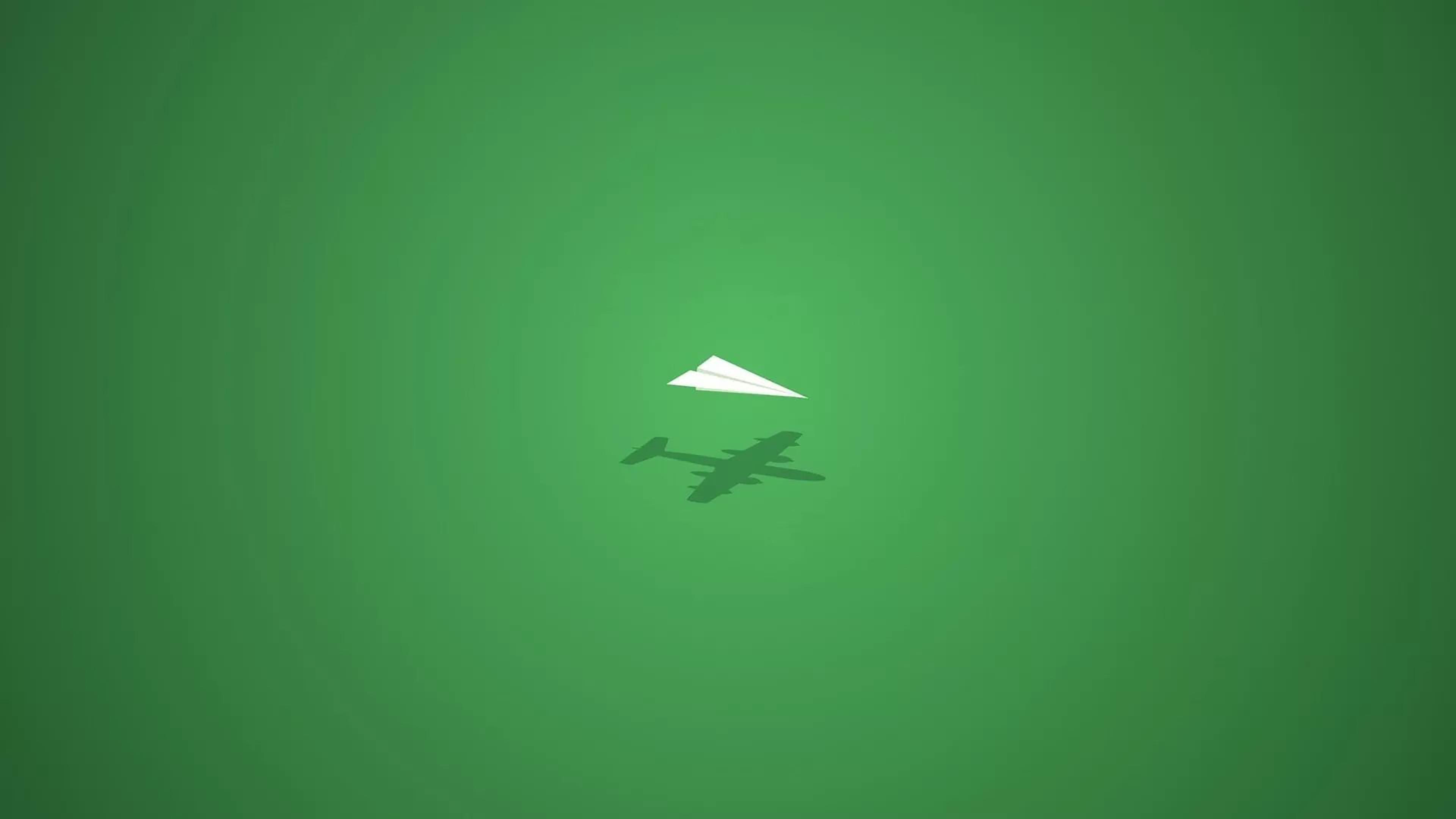 Paper Plane, Flight, Wing, Bird. Wallpaper in 3840x2160 Resolution