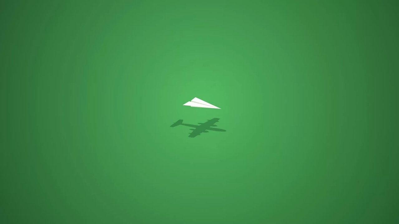 Papierflieger, Flug, Flügel, Vogel. Wallpaper in 1280x720 Resolution