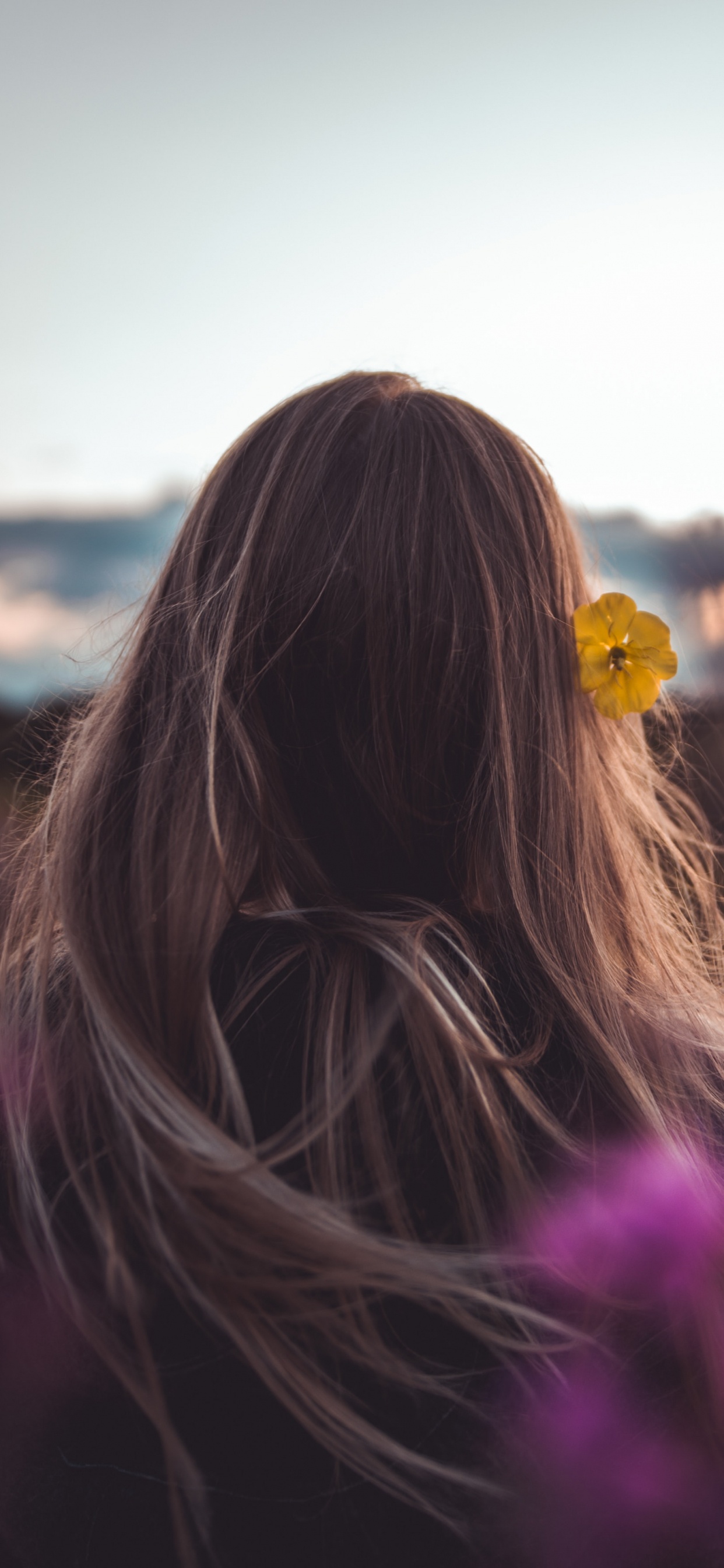 Hair, Purple, Beauty, Pink, Light. Wallpaper in 1242x2688 Resolution