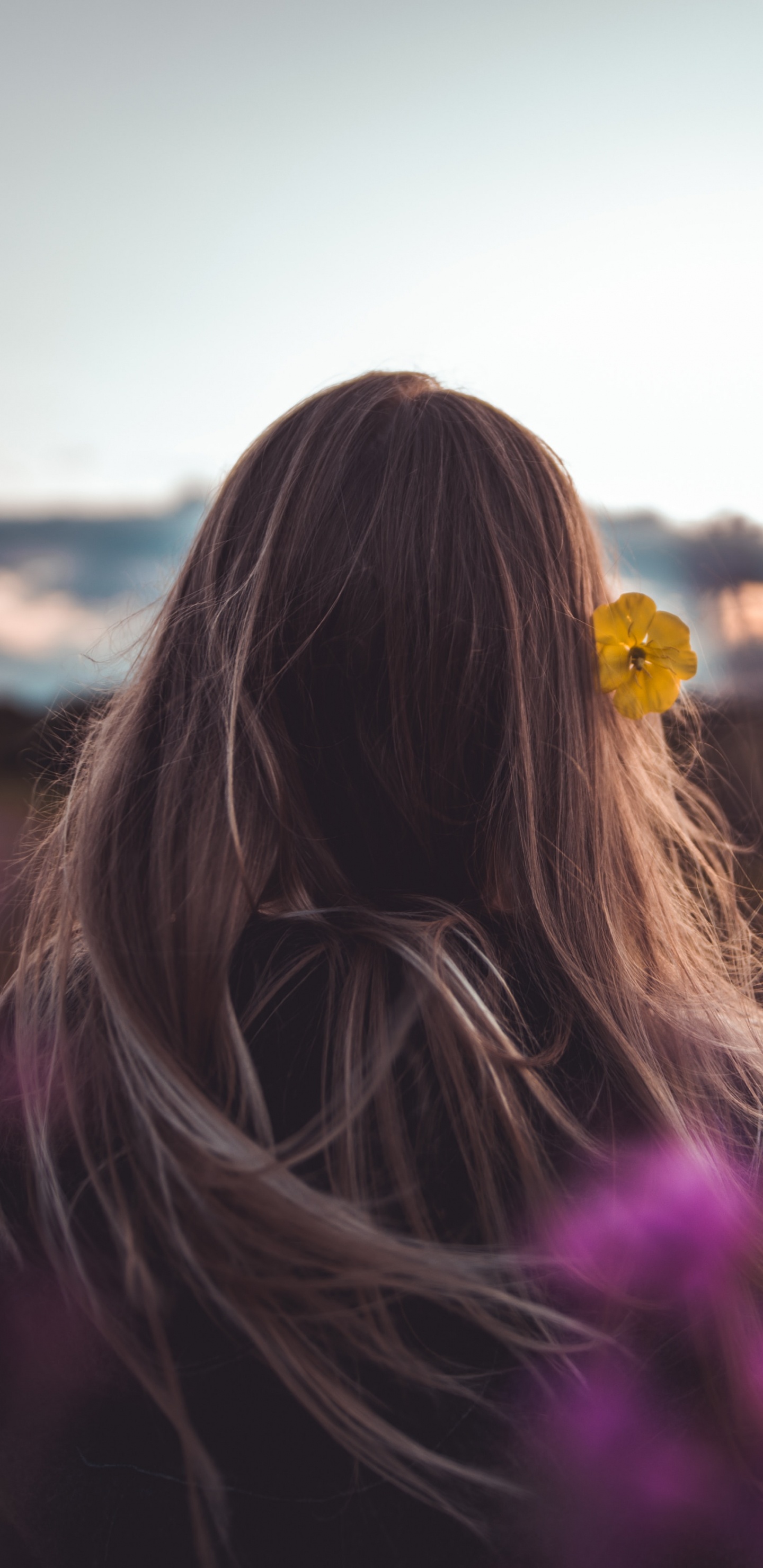 Cheveu, Purple, Beauté, Pink, Lumière. Wallpaper in 1440x2960 Resolution