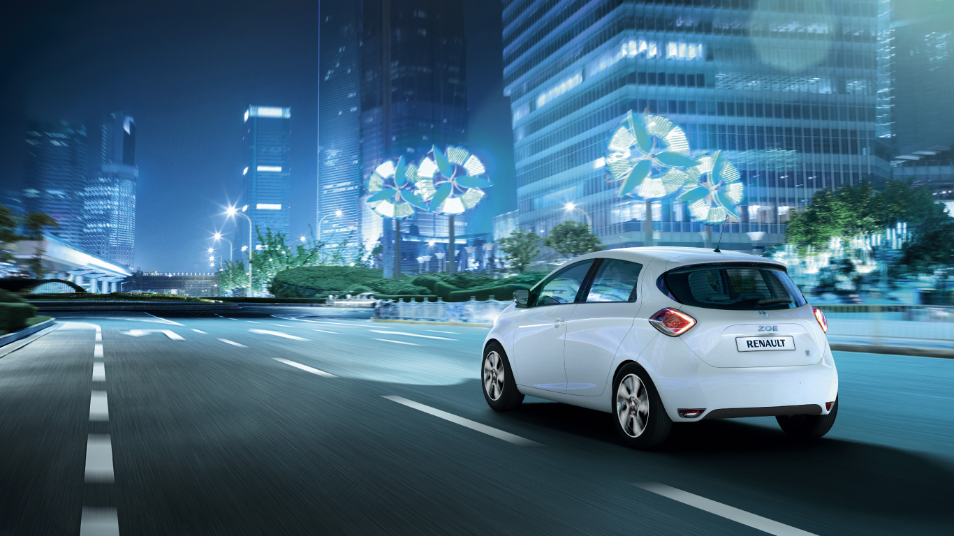 Renault, Voiture, Berline, Voiture de Ville, Voiture de Famille. Wallpaper in 1366x768 Resolution