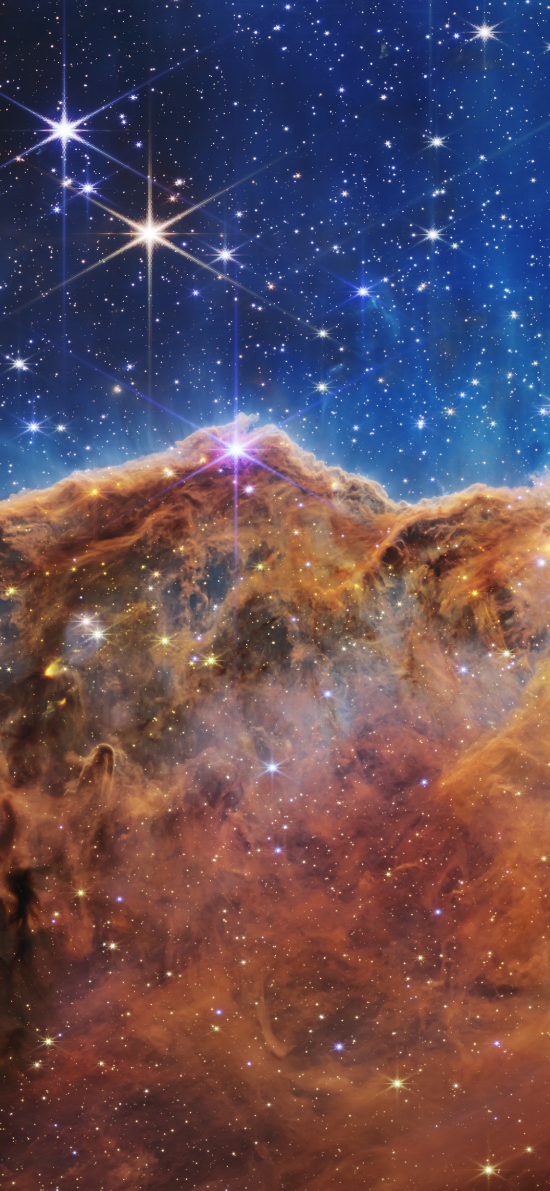 James Webb, Säulen Der Schöpfung, James-Webb-Weltraumteleskop, Universum, Weltraumteleskop. Wallpaper in 1125x2436 Resolution