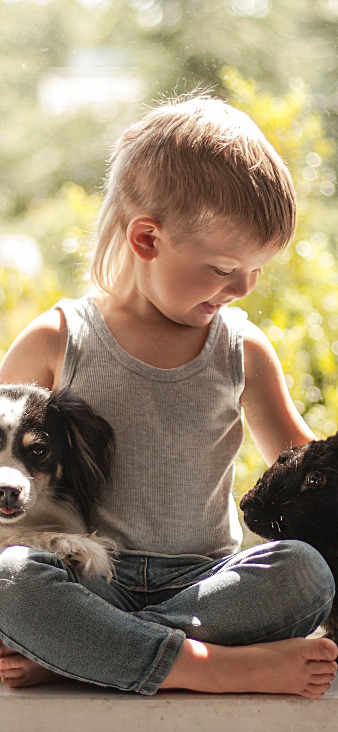 Lapin, Chien, Race de Chien, Enfant, Chien de Compagnie. Wallpaper in 1125x2436 Resolution