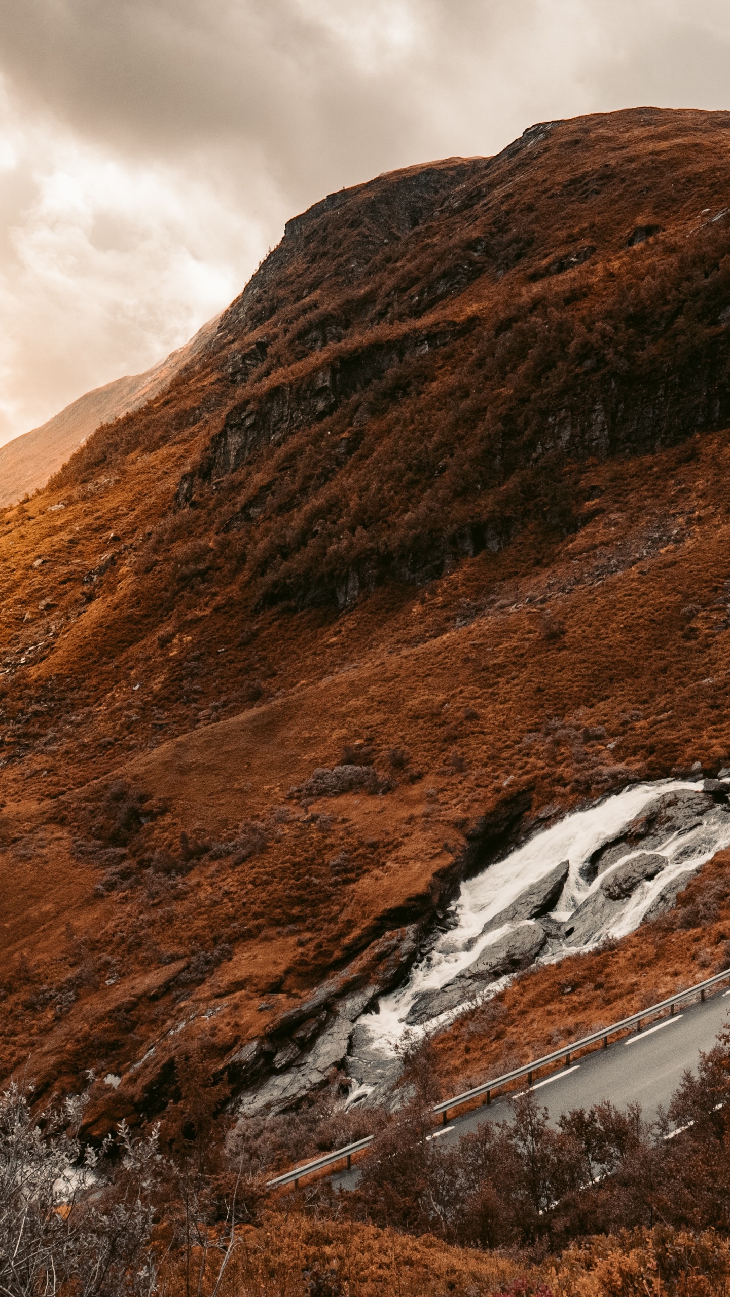 Warm Nature, Cloud, Mountain, Natural Landscape, Slope. Wallpaper in 1440x2560 Resolution